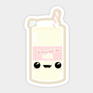 Kawaii Milk Sticker